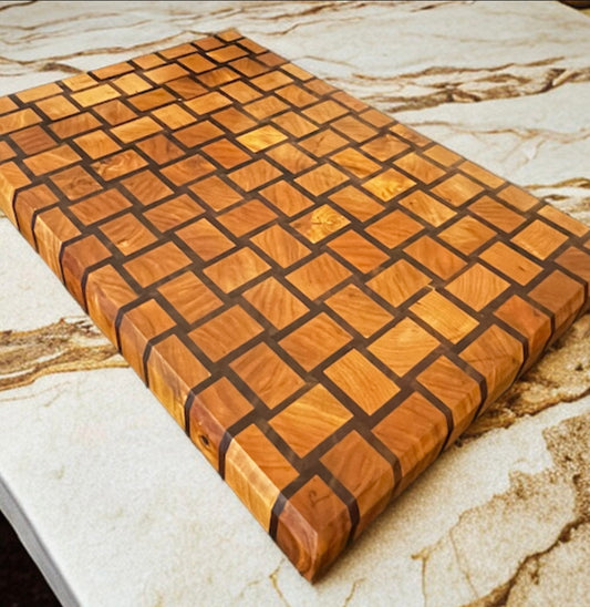 Basket Weave - Premium End Grain Cutting Board (Made to Order)