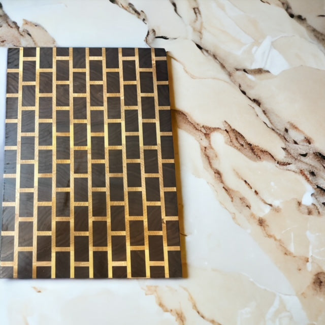 Brick Pattern End Grain Cutting Board (Made to Order)